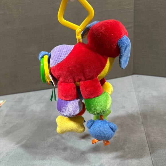 RARE Baby Gund Tutti Frutti 58331 Red Dog Hanging Activity Toy Plush Lovey - Picture 8 of 10